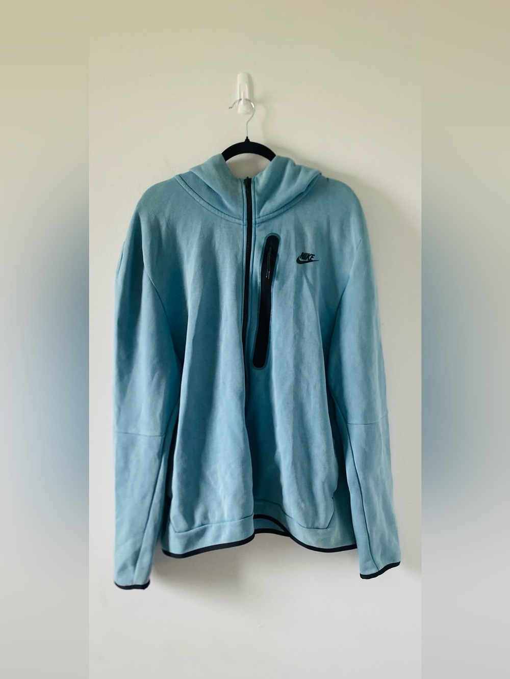 Men’s Nike Sky Blue Full-Zip Performance Hoodie Jacket size XXLT Big and Tall